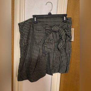 Copper Key plaid skirt